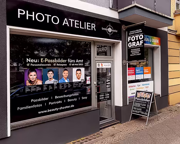 Außenansicht des Photo Atelier Beauty Shooter in der Wichertstraße 41 in Berlin